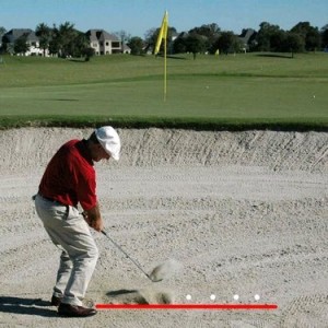Bunker shot drill
