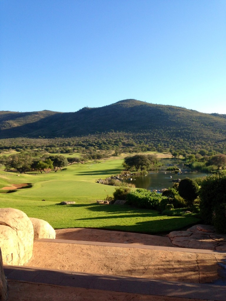 A view of the 9th hole from the clubhouse