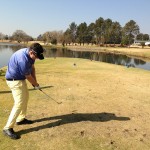 Damian Murphy in Action on Benoni Lake's 16th hole