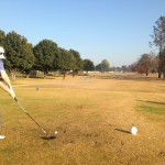 Eventual winner of the Benoni Lake Round - Ryan Bernberg on the 10th tee