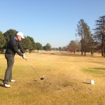 Warwick Keet in action at Benoni Lake Golf Club