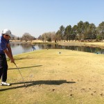 Justin Stoop in Action on Benoni's 16th Hole