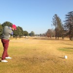 Ryan Hendry nails his first drive at Benoni Lake